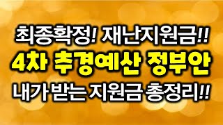 2차 긴급재난지원금 4차추경 추가경정예산 정부안 소상공…