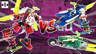 71707 카이의 제트기 VS 71709 제이와 로이드의 밸로시티 레이서 닌자고 비교리뷰