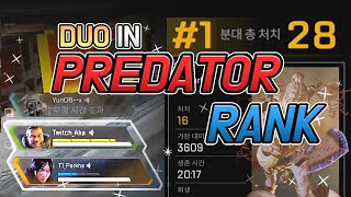 [APEX LEGENDS] 에이펙스 듀오로 프레데터큐 우승 ?! デュオでプレデターキューを優勝する方法?!