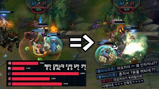 버프먹고 세계수가 돼버린 마오카이, 5명 상대로 혼자서 1분 버티기가 된다고?