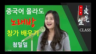 노래방에서 중국노래 한 곡 큐/ 첨밀밀/ 중국어 몰라도…