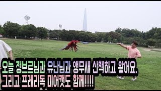 올림픽공원에서 정브르와 앵무새&amp;프레리독 산책