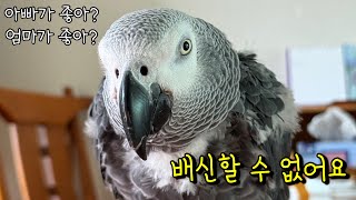 김루이한테 아빠랑 엄마 중에 누가 더 좋은지 물어봤더니…