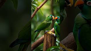 "먹이를두고 조잘조잘 거리는 앵무새들의 대화, 귀 기울여보세요" #모성애 #가족 #새