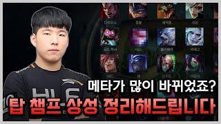 11시즌탑 챔피언 상성정리카운터 치는 챔피언들 하나하나 다 정리해드리겠습니다!!