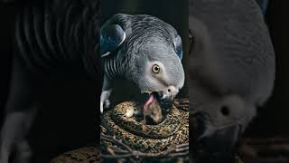 앵무새가 알을 지키기 위해 뱀과 싸운다! Parrot fight snake to protect its egg!